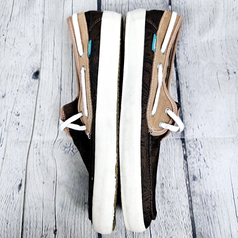 VANS | Surf Siders foliage print canvas boat shoes - Picture 3 of 8